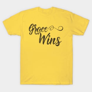 Grace Wins Inspirational Christian T-shirt T-Shirt